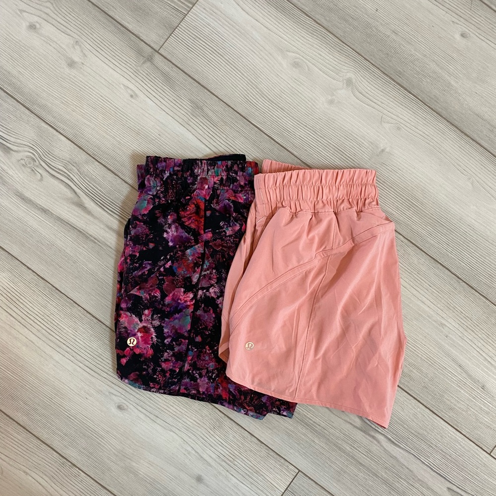 NWT 2 pair of Lululemon Track that short 5 inch